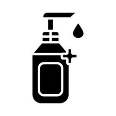 Hand Sanitizer glyph icon