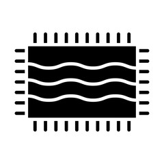 Bath Mat glyph icon