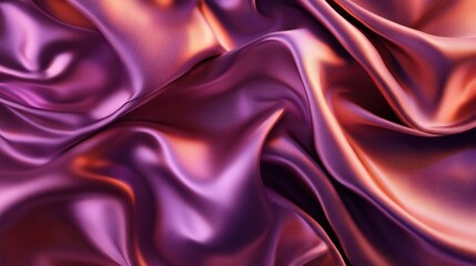 Obraz premium Purple Silk Fabric with Soft Folds