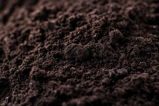 Close Up of Dark Ground Texture