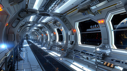 Obraz premium future spacecraft