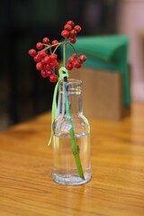 flowers in glass