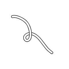 single confetti outline