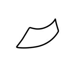 single confetti outline