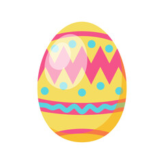 Decorative patterned colorful easter eggs icons vector illustration perfect for holiday easter