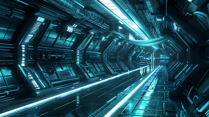 Obraz premium future spacecraft