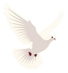 Obraz premium PNG Minimalist Illustration of flying dove animal bird seagull.