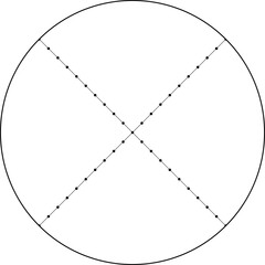 Life balance wheel in four parts, vector template. Coaching tool, suitable for daily planner, journal, notebook