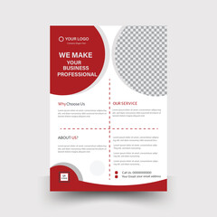 Modern professional creative and clean premium company business corporate red colour brochure tamplate design.