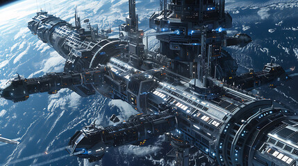 Fototapeta premium future spacecraft