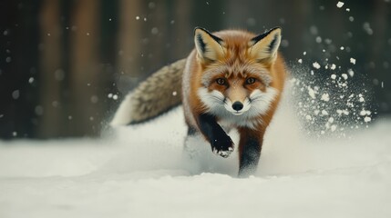 Obraz premium Fox in the Snow.
