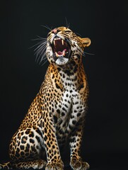 Obraz premium Roaring Leopard.