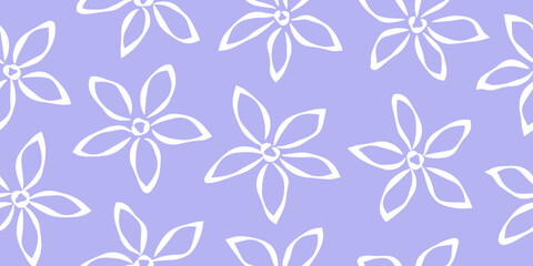 Hand drawn exotic floral seamless pattern, summer beach pattern. Design for fabric, wrapping, cover, card, wall art, decoration.