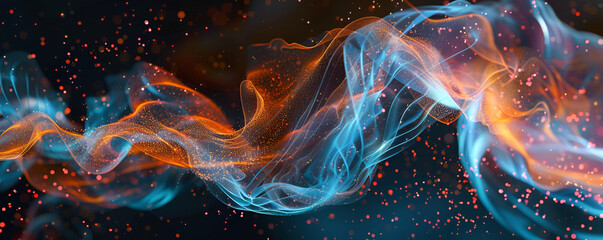 Obraz premium Colorful Abstract Smoke Art