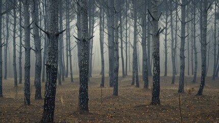 Naklejka premium trees in the forest