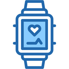 Vector Icon Smart watch, Heartbeat, Electronics, Internet Of Things, Watch, Healthcare
