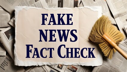 Fake News Fact Check Broom