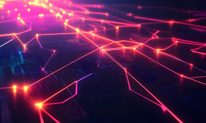 Obraz premium Futuristic Stock Market Chart with Glowing Data or Dynamic Financial Timeline for graphic background