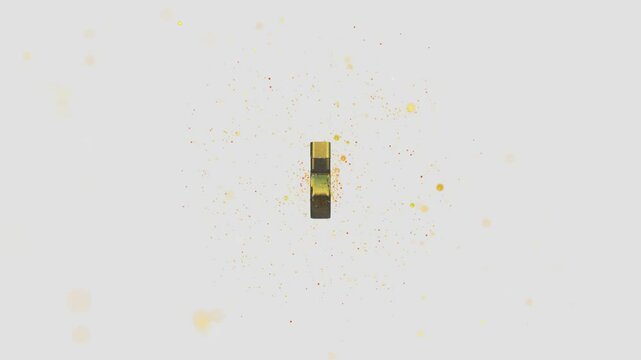 New Year countdown 2025. Golden 10 Countdown 2025 New year 4K animation on White background - Golden 2025 Happy new year greeting - Happy 2025 New year - TEN countdown