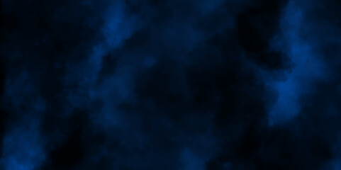 Blue smoke in dark background.Texture and desktop picture. blue texture with colorful smoke, decorative and blurry and grunge blue paper texture, Colorful blue textures for making flyer and poster.	
