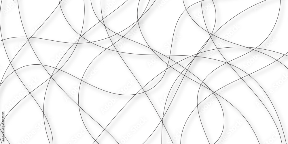Leinwandbilder White abstract background with black diagonal lines and shadows. modern random pattern line stroke transparent background. Simple gold scribble line backdrop Minimal style website banner design.	