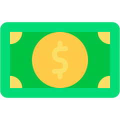 Vector Icon Cash, Money, Coin, Dollar, Economic Crises