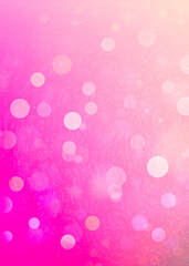 Pink bokeh vertical background for Banner, Poster, ad, celebration, event and various design works