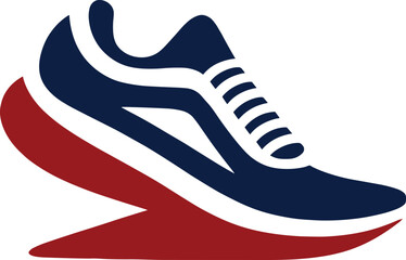 Modern Fast Running Sports shoe vector illustration.