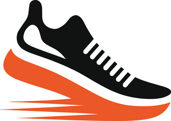Modern Fast Running Sports shoe vector illustration.