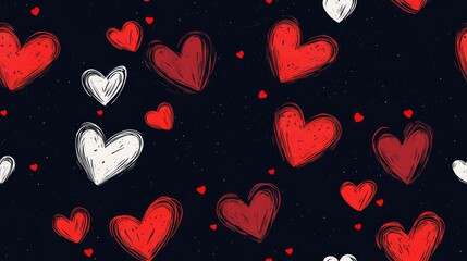 Heart Pattern Illustration Background Texture