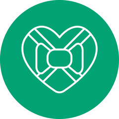 Wedding Favors line circle icon