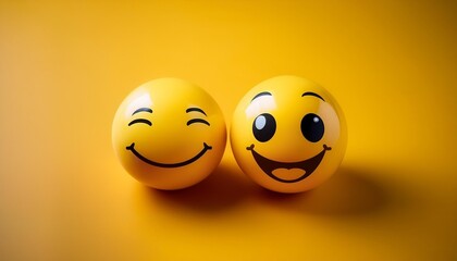 Fototapeta premium two smiling balls
