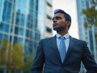 Fototapeta premium Professional Businessman in a Skyscraper