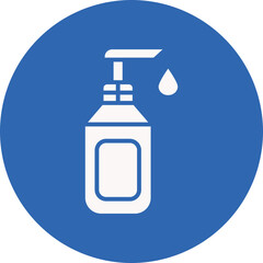 Hand Soap glyph circle icon