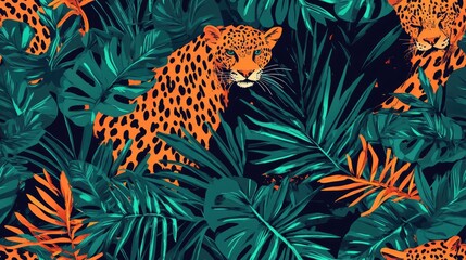Obraz premium Animal inspired pattern design for textile prints