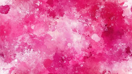 Fototapeta premium Vibrant Mixed Media Artwork Textured Background Moist Art Print Watercolor Design Raspberry Pink Aquarelle Surface Splash Composition Soft Pink Brushed Element Tie Dye Grunge Style Pastel Hues