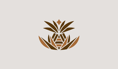 Palm Tree Logo Template. Universal creative premium symbol. Vector illustration. Creative Minimal design template. Symbol for Corporate Business Identity