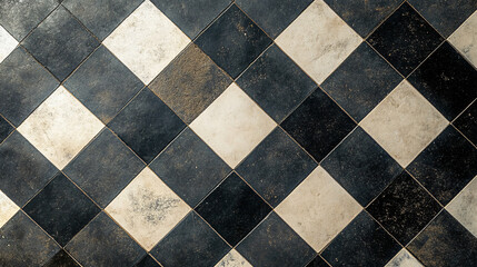 Fototapeta premium A visual of a classic checkered pattern with contrasting shades and a timeless design.