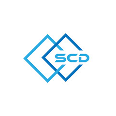 SCD ABSTRACT CREATIVE LETTER LOGO DESIGN