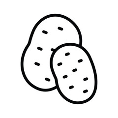 Beautifully designed potato vector, ready to use vector
