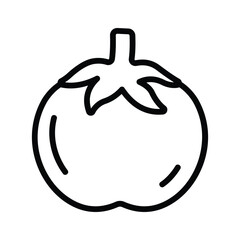 Well designed icon of tomatoes in modern style, healthy and organic food