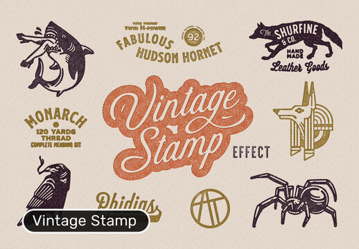 Vintage Stamp Effect