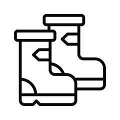 Download this premium icon of rain boots in modern style, easy to use vector