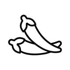 Chillies vector design, hot pepper icon design, ready to use