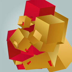 red_golden_cube_light_background_12.eps