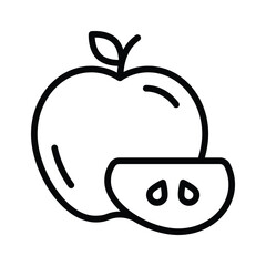 A customizable icon of apple, ready to use vector