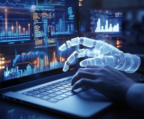 Advanced robotics interfacing with digital finance tools