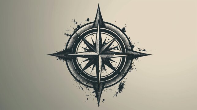 Compass Logo vector style 