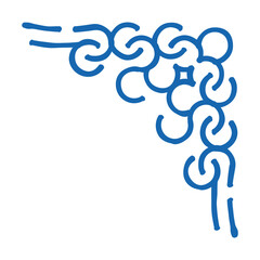 decor corner doodle icon sketch vector. decor corner sign. isolated symbol illustration