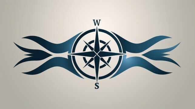Compass Logo vector style 